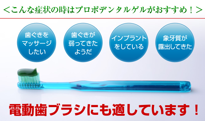 こんな症状の時はプロポデンタルゲルがおすすめ!