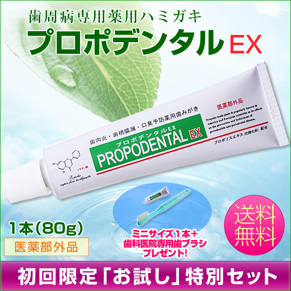 プロポデンタルEX｜歯周病専用歯磨き粉のプロポリス健康増進会