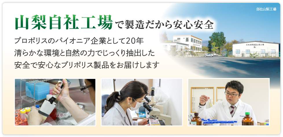山梨自社工場