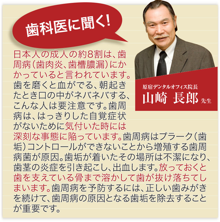 歯科医に聞く!原宿デンタルオフィス院長 山崎 長郎 先生